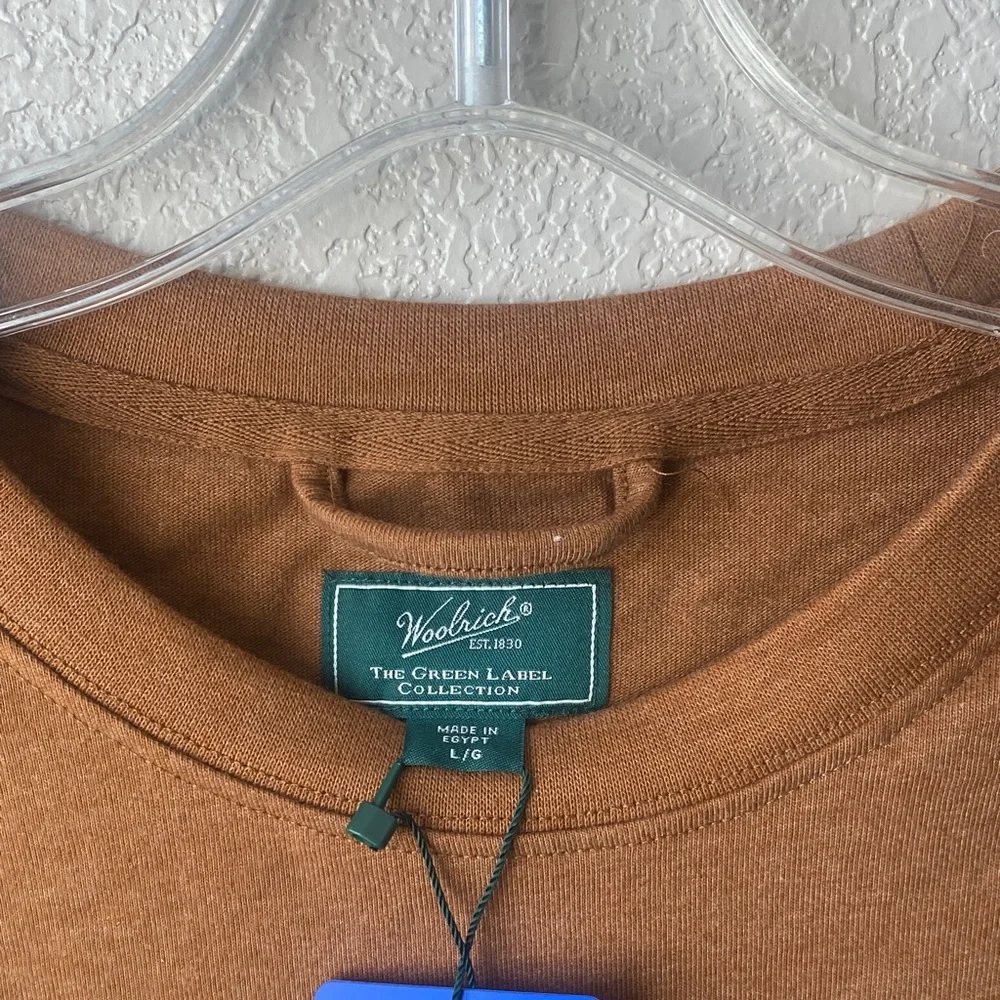 Woolrich Long Sleeve Pocket Tee Mens Large Brown Casual Everyday‎ Top - Picture 3 of 9